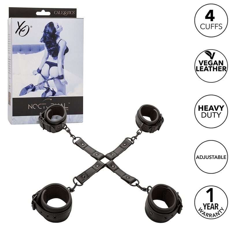 CALEXOTICS - NOCTURNAL CONNECTEUR TIE HOG CUERO AJUSTABLE NOIR – Image 2