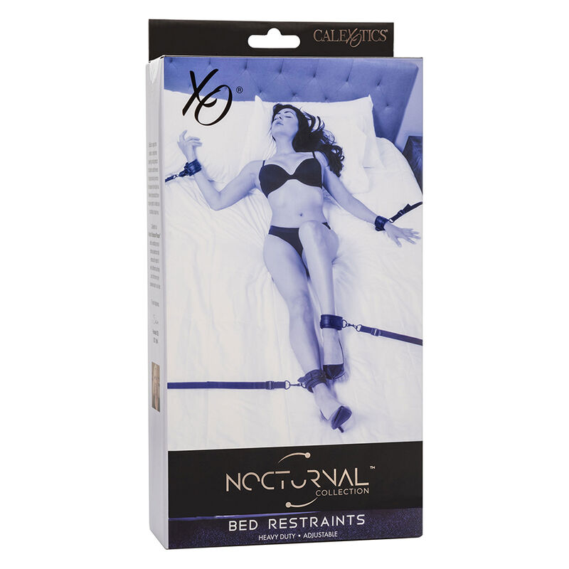 CALEXOTICS - NOCTURNAL CEINTURE DE LIT RÉGLABLE EN CUIR NOIR – Image 7
