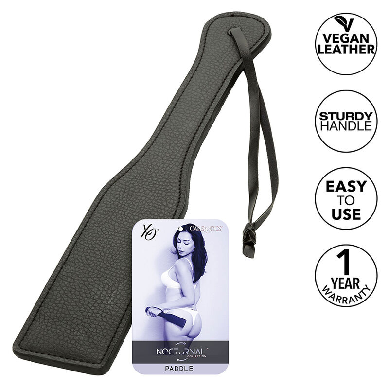 CALEXOTICS - NOCTURNAL PADDLE EN CUIR NOIR – Image 2