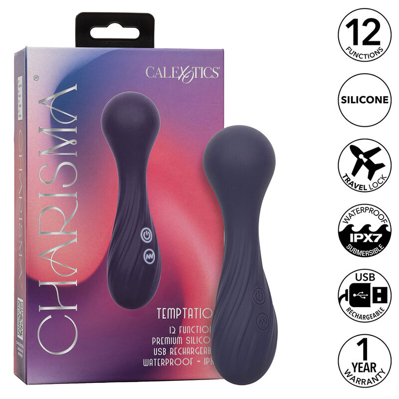 CALEXOTICS - CHARISMA TEMPTATION MASSEUR 12 FONCTIONS VIOLET – Image 2
