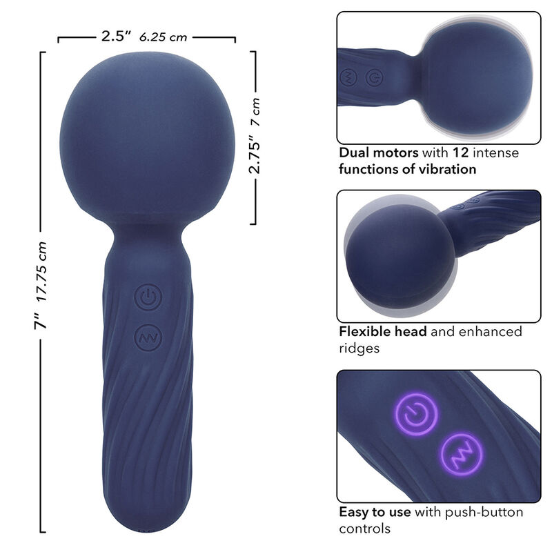 CALEXOTICS - CHARISMA SEDUCTION MASSEUR 12 FONCTIONS 17,75 CM X 6,25 CM VIOLET – Image 7