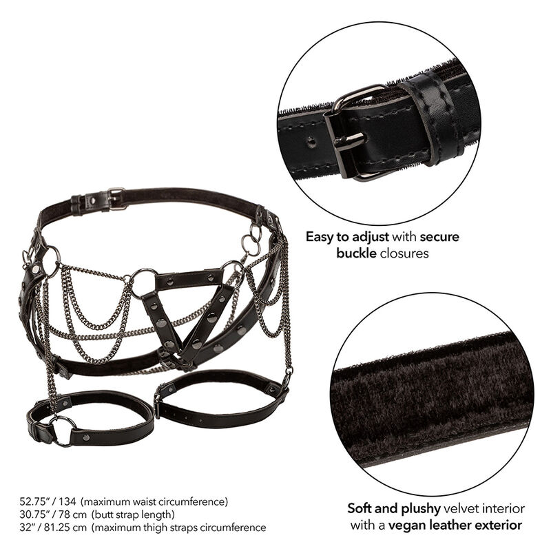 CALEXOTICS - EUPHORIA HARNAIS DE CUISSE MULTICHAÎNES PREMIUM GRANDE TAILLE – Image 3