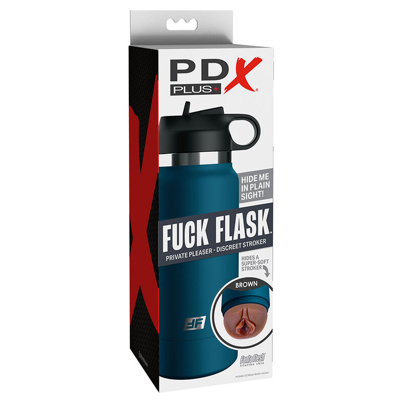 PDX PLUS - FUCK FLASK VAGINE STROKER DISCRET MODÈLE MARRON 1 – Image 7