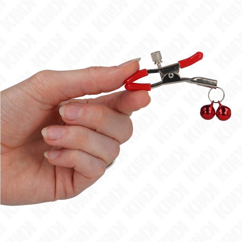KINK - PINCE À METON DOUBLE CLOCHE ROUGE ROUGE 6 CM – Image 3