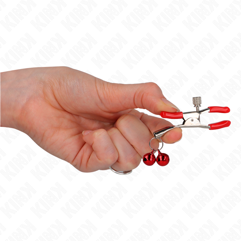 KINK - PINCE À METON DOUBLE CLOCHE ROUGE ROUGE 6 CM – Image 4