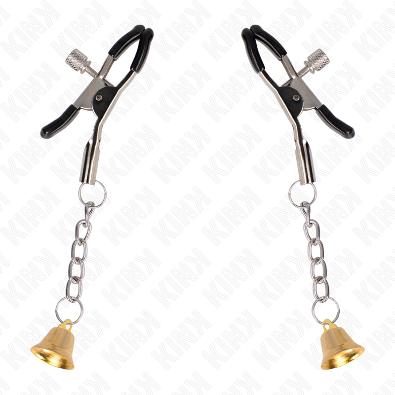KINK - PINCES À TÉLÉMON PENDENTIF CLOCHE OR 6 CM – Image 2