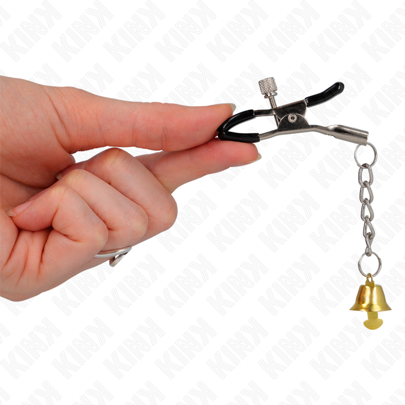 KINK - PINCES À TÉLÉMON PENDENTIF CLOCHE OR 6 CM – Image 4
