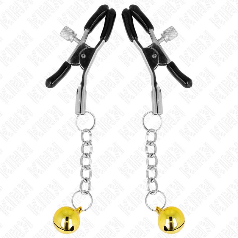 KINK - PINCES À METON PENDENTIF JINGLE BELL OR 6 CM – Image 2