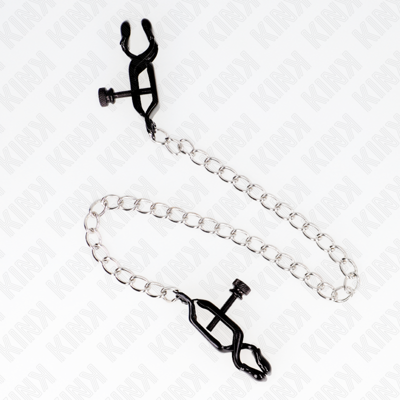 KINK - PINCES À TAMELON CHAÎNE PLATE ARGENT 30 CM – Image 2