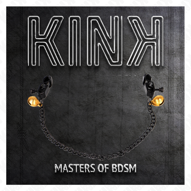 KINK - PINCES À METON CHAÎNE PLATE ET CLOCHE ARGENT 30 CM – Image 5