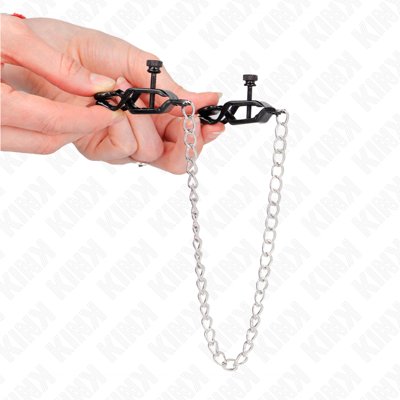 KINK - PINCES À TAMELON CHAÎNE PLATE ARGENT 30 CM – Image 4
