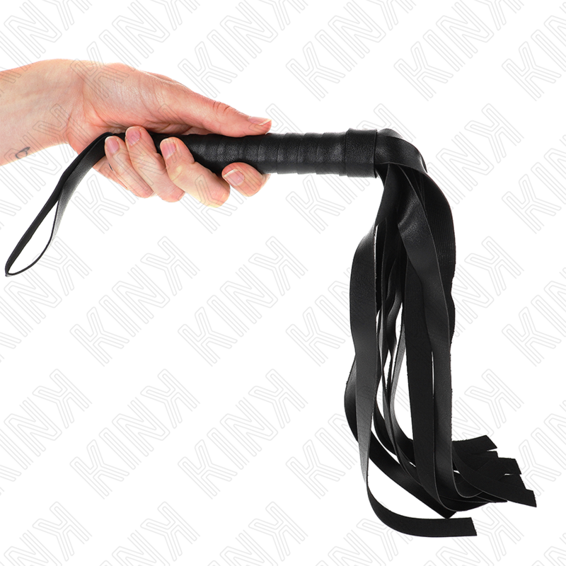 KINK - Fouet à queue large noir 48,5 CM – Image 3
