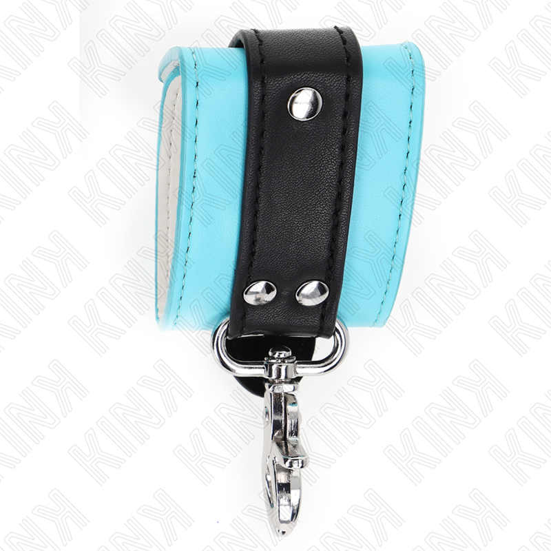 KINK - APPUI-POIGNETS VERROUILLABLES PREMIUM NOIR / BLEU RÉGLABLE 21-28 CM X 5,5 CM – Image 5