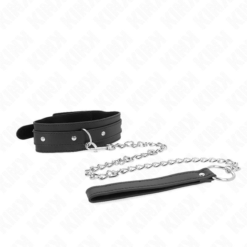 KINK - COLLIER AVEC LAISSE 65 CM 1 ANNEAU RÉGLABLE 38-49 CM X 5 CM – Image 4