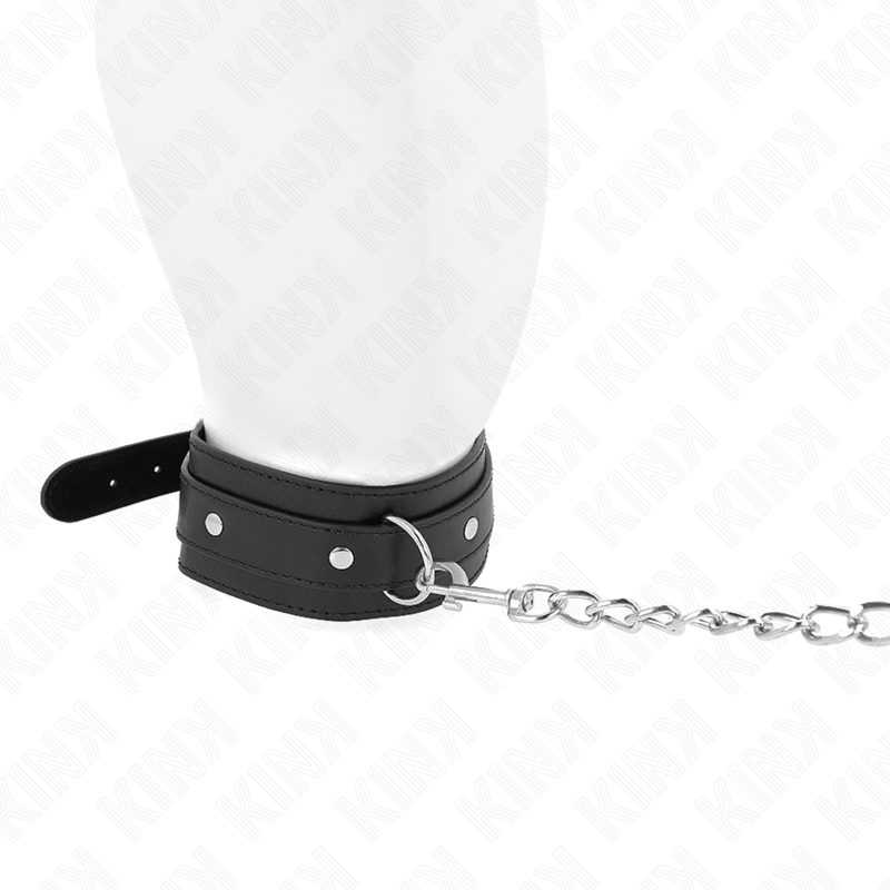 KINK - COLLIER AVEC LAISSE 65 CM 1 ANNEAU RÉGLABLE 38-49 CM X 5 CM – Image 3