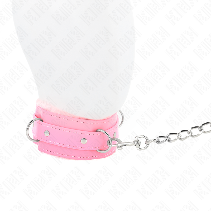 KINK - COLLIER AVEC LAISSE 65 CM AVEC RESTRICTIONS ROSE 36-42 CM X 5,5 CM – Image 4