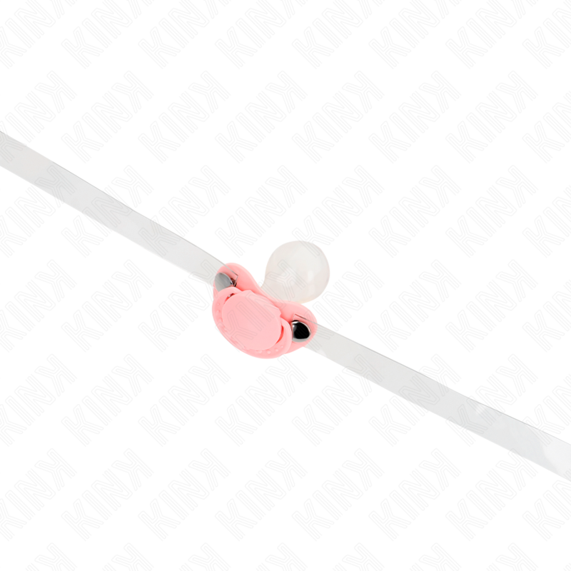 KINK - GAG EN FORME DE SUCETTE ROSE 5,5 x 4 CM AJUSTABLE 43-60 CM – Image 2