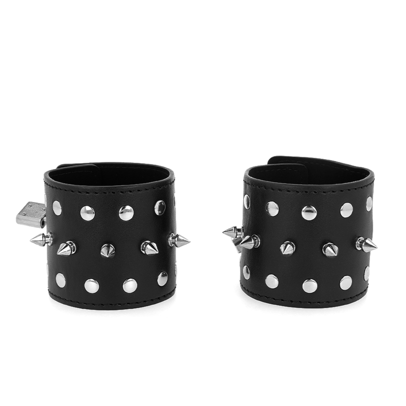 KINK - APPAREILS-POIGNETS PUNK AVEC POINTES 25 X 6 CM – Image 2