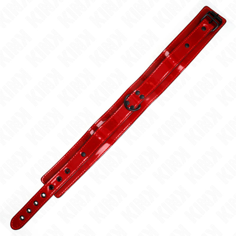 KINK - COLLIER AJUSTABLE ROUGE VIN 37,5-49,5 CM X 5 CM – Image 5