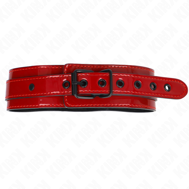 KINK - COLLIER AJUSTABLE ROUGE VIN 37,5-49,5 CM X 5 CM – Image 3