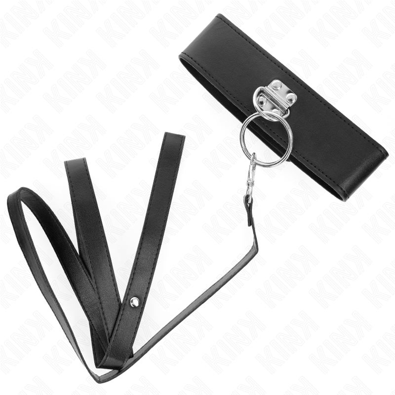 KINK - LAISSE CLOUTÉE 116 CM COLLIER AVEC SANGLE EN CUIR 50 X 5 CM – Image 4