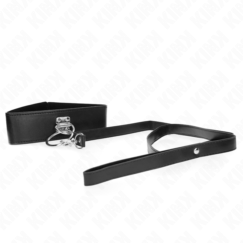 KINK - LAISSE CLOUTÉE 116 CM COLLIER AVEC SANGLE EN CUIR 50 X 5 CM – Image 3