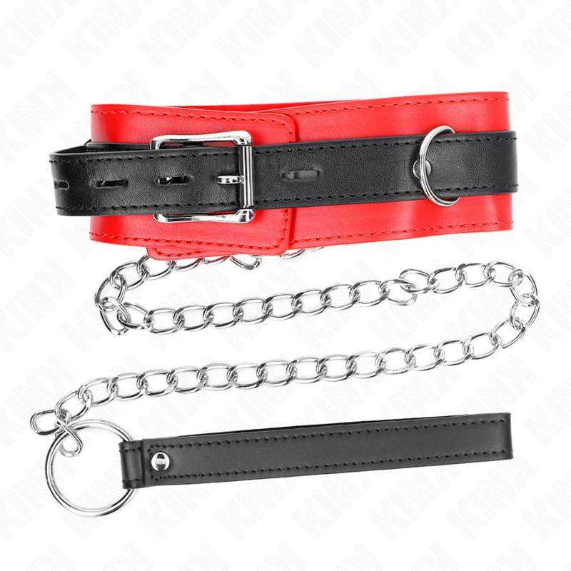 KINK - COLLIER AVEC CEINTURE 65 CM AVEC SANGLE ROUGE 54 X 4,5 CM – Image 5
