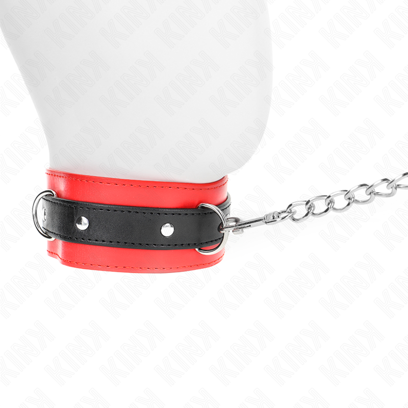 KINK - COLLIER AVEC CEINTURE 65 CM AVEC SANGLE ROUGE 54 X 4,5 CM – Image 2