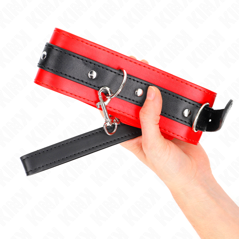 KINK - COLLIER AVEC CEINTURE 65 CM AVEC SANGLE ROUGE 54 X 4,5 CM – Image 4
