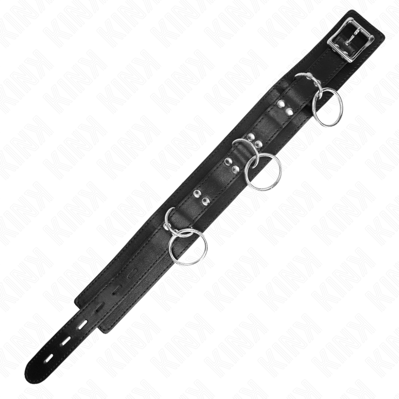 KINK - COLLIER ESCLAVAGE 3 ANNEAUX AVEC SANGLE 80 CM 53 X 5 CM – Image 6