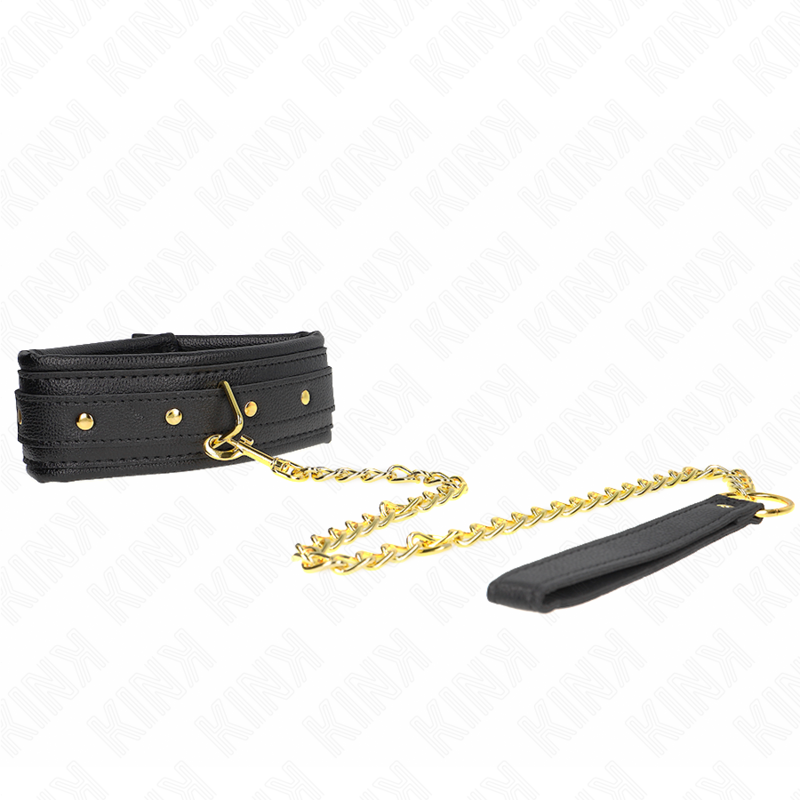 KINK - COLLIER AVEC BRACELET IMITATION CUIR ÉPONGE MODÈLE 1 RÉGLABLE 37-54 CM X 3 CM – Image 2