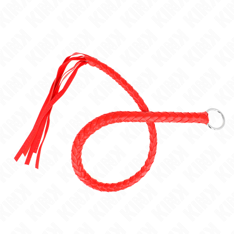 KINK - FOUET SERPENT AVEC ANNEAU ROUGE 65 CM – Image 2