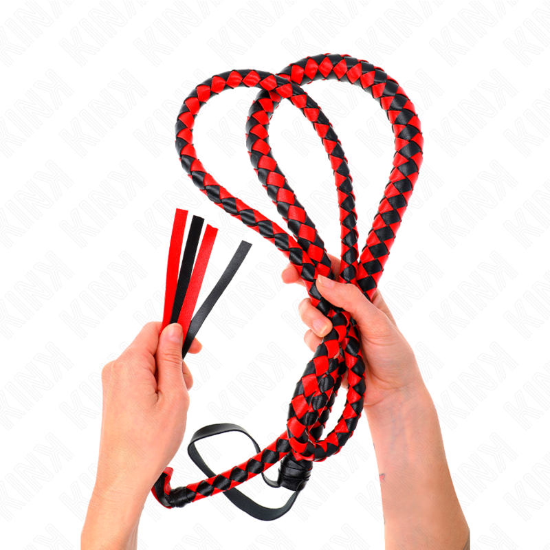 KINK - FOUET LONG SERPENT ROUGE 210 CM – Image 4