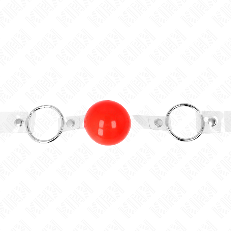 KINK - BALLE PVC TRANSPARENTE ROUGE 4 CM BAG AJUSTABLE – Image 4