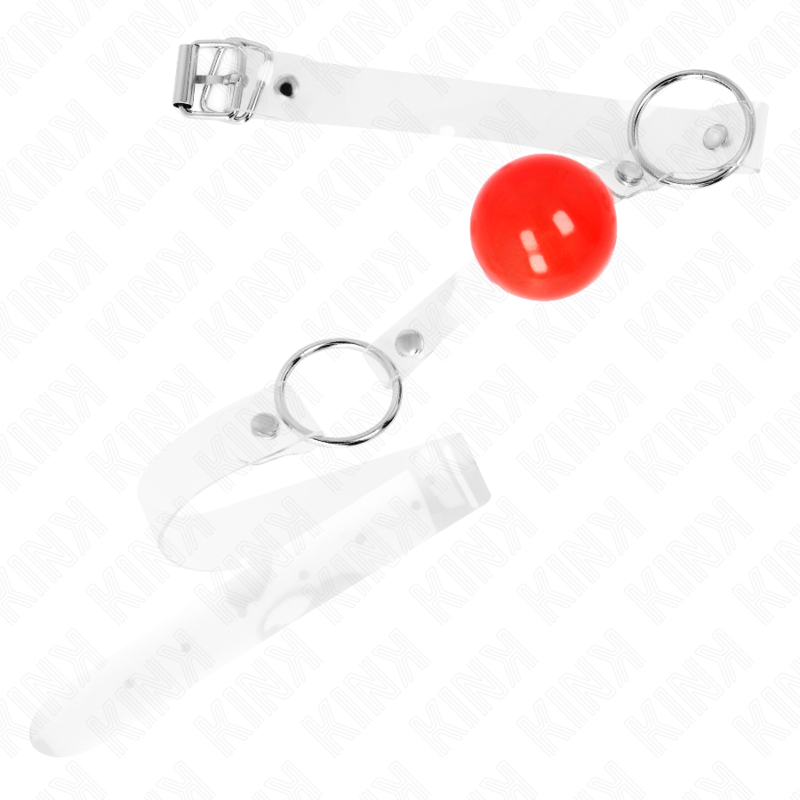 KINK - BALLE PVC TRANSPARENTE ROUGE 4 CM BAG AJUSTABLE – Image 2
