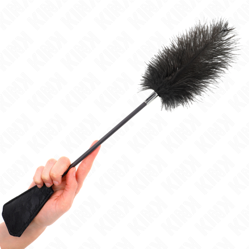 KINK - PLUMES D'AUTRUCHE POUR TICKLE AVEC PALETTE DENTELLE 56 CM – Image 4
