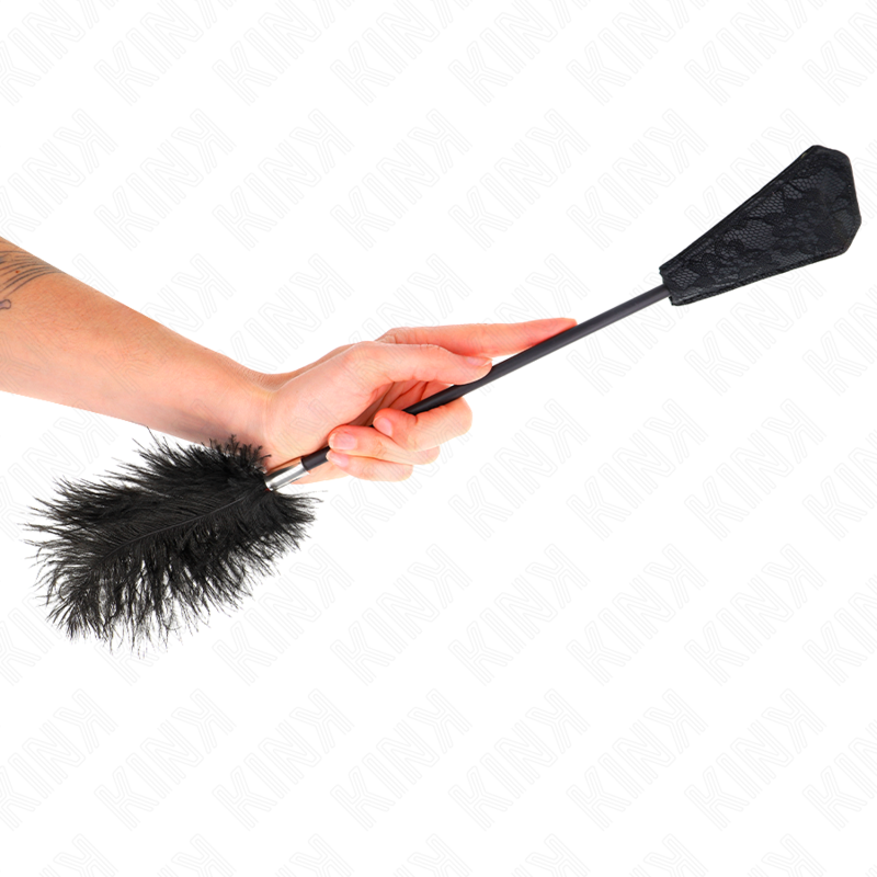 KINK - PLUMES D'AUTRUCHE POUR TICKLE AVEC PALETTE DENTELLE 56 CM – Image 5