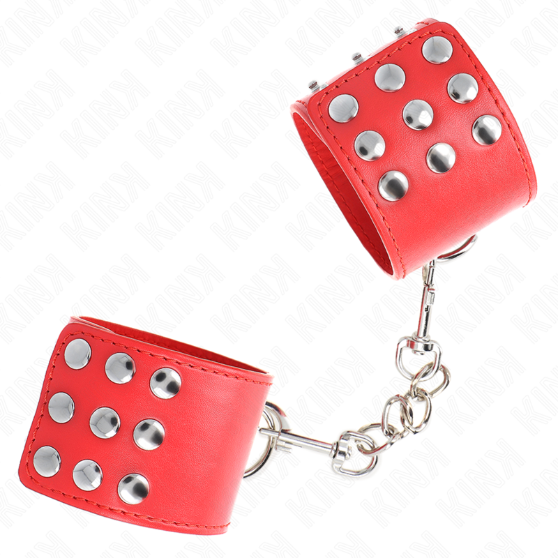 KINK - APPUI-POIGNETS AVEC BOUTON-PRESSION ROUGE RÉGLABLE 19-24 CM X 5,5 CM – Image 2
