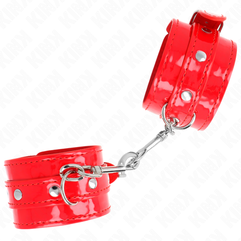 KINK - MANCHETTES BRILLANTES ROUGE AJUSTABLES 23-33 CM – Image 2