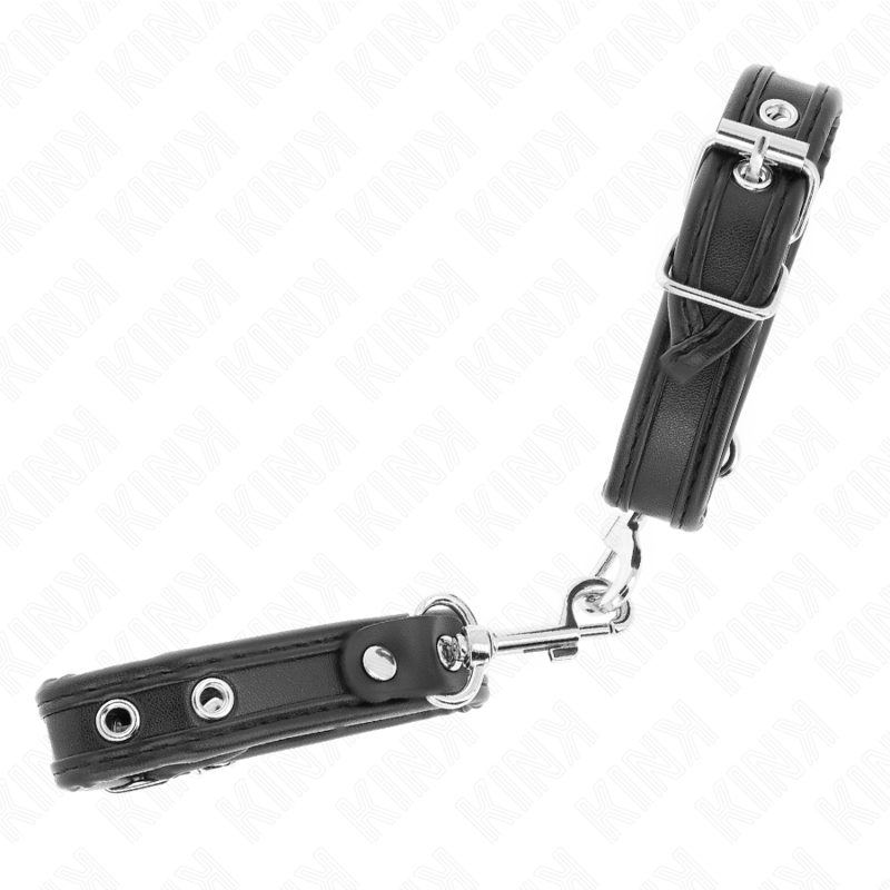 KINK - MINI BRACELETS NOIR AVEC CLOUS RÉGLABLES 16-22 CM X 2 CM – Image 2