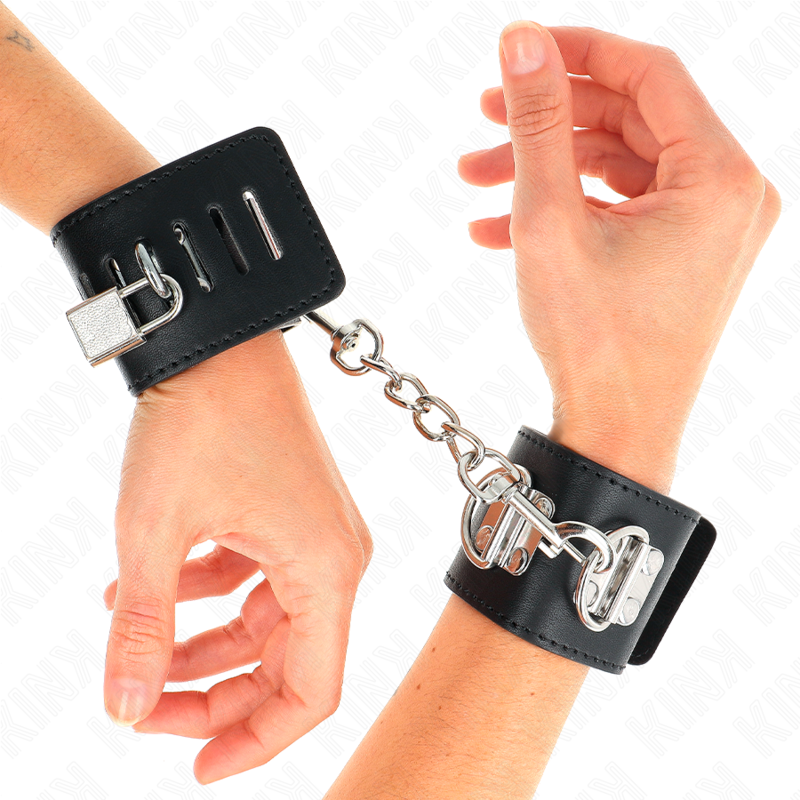 KINK - APPUI-POIGNETS MULTIPOSITIONS AVEC FERMETURE PAR CADENAS NOIR AJUSTABLE 16-23 CM X 5,5 CM – Image 4