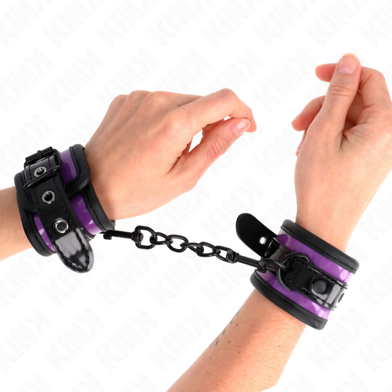 KINK - APPUI-POIGNETS EN NÉOPRÈNE VIOLET CLAIR AJUSTABLE 21-28 CM X 5 CM – Image 3