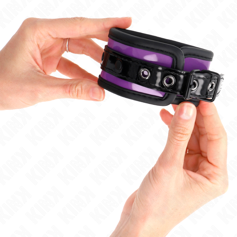 KINK - APPUI-POIGNETS EN NÉOPRÈNE VIOLET CLAIR AJUSTABLE 21-28 CM X 5 CM – Image 4
