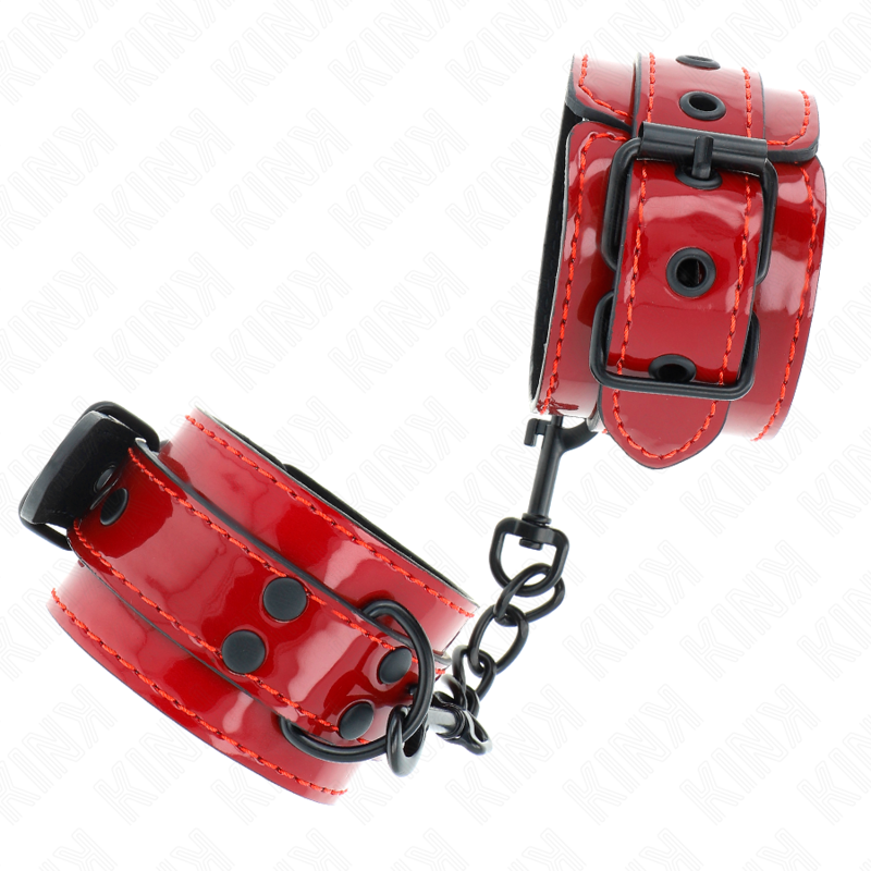 KINK - POIGNETS ROUGE FONCÉ 23 X 5 CM – Image 2