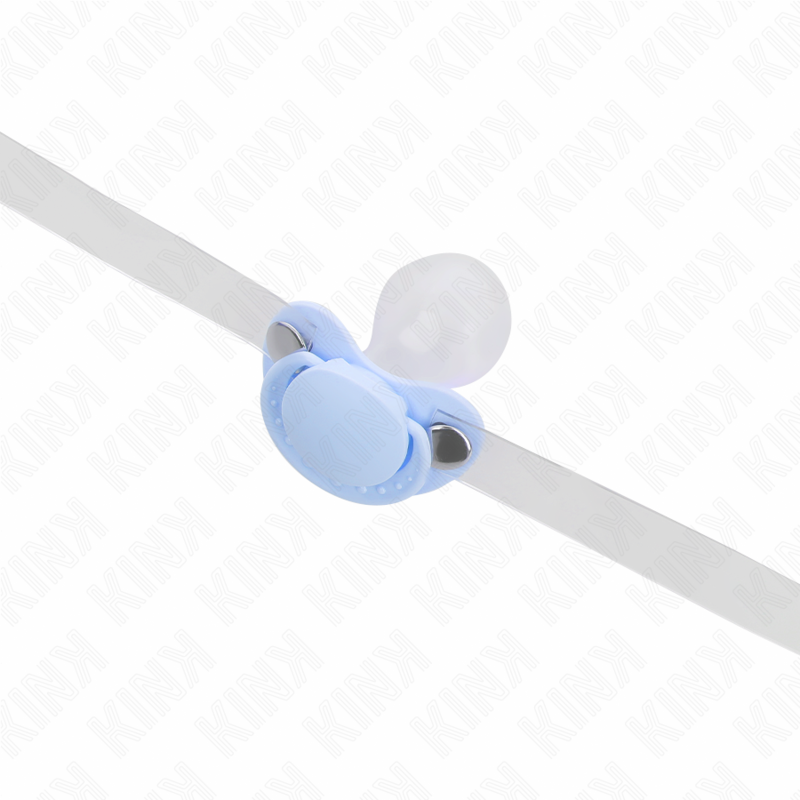 KINK - GAG EN FORME DE SUCETTE BLEU CLAIR 5,5 x 4 CM AJUSTABLE 43-60 CM – Image 4