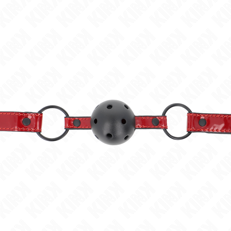 KINK - BOULE EN CUIR BRILLANT 4,5 CM BAG 63,5 X 2 CM AJUSTABLE 41 X 59 CM – Image 3