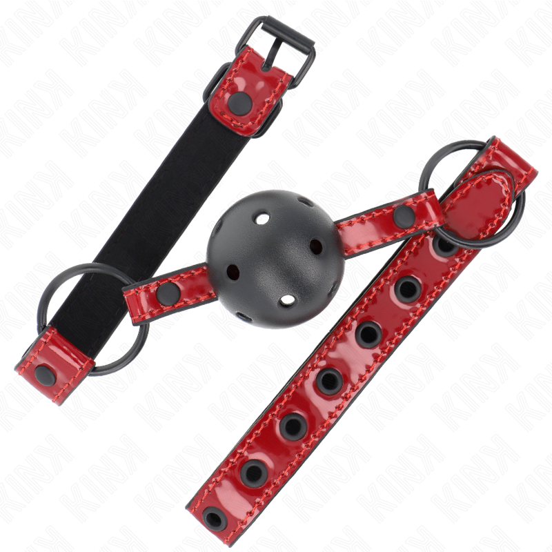 KINK - BOULE EN CUIR BRILLANT 4,5 CM BAG 63,5 X 2 CM AJUSTABLE 41 X 59 CM – Image 2