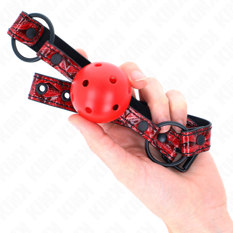 KINK - BOULE MOTIF DIAMANT 4,5 CM GAG MODÈLE 1 64,5 CM RÉGLABLE 42-60 CM – Image 4