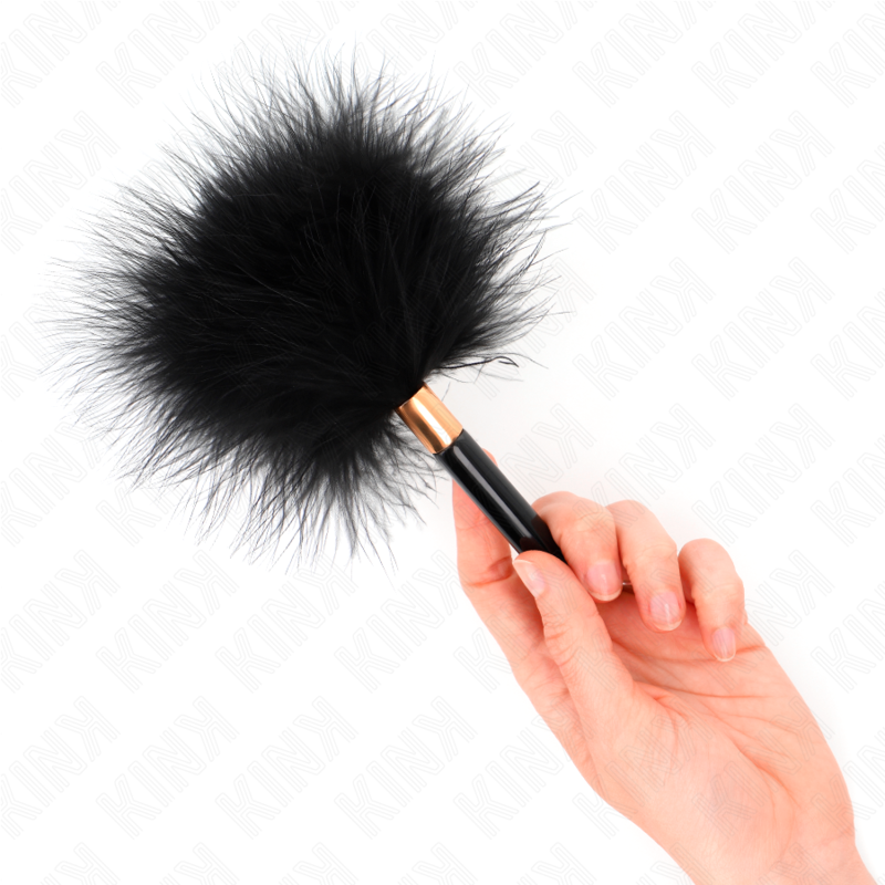 KINK - PLUMES CHACOULES EN MÉTAL DORÉ NOIR 18 CM – Image 4