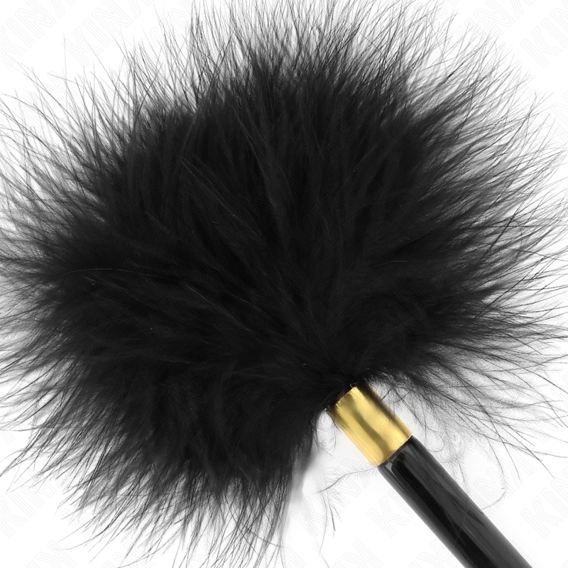 KINK - PLUMES CHACOULES EN MÉTAL DORÉ NOIR 18 CM – Image 3